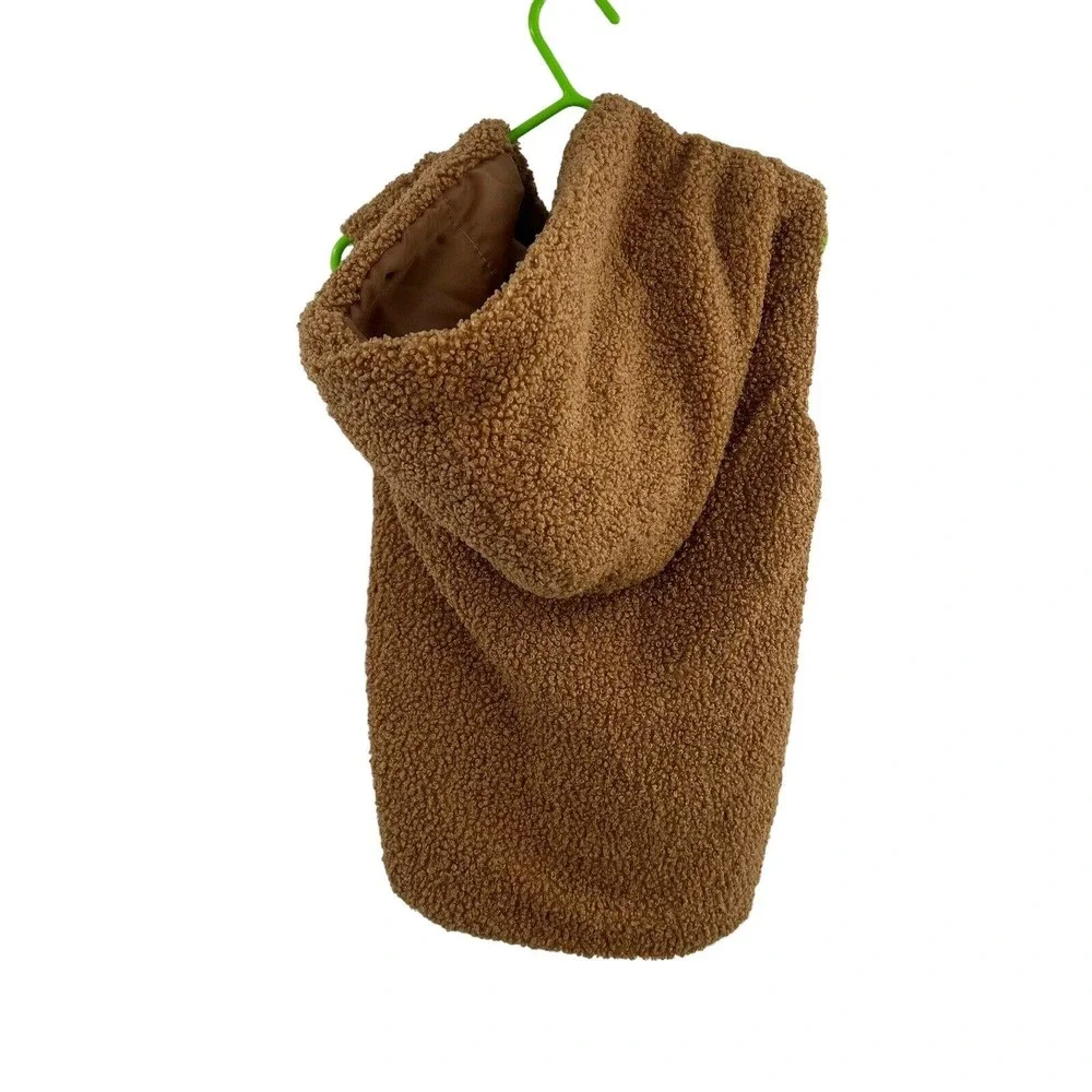Isaac Mizrahi Kids Brown Hooded Vest 5-6 Year New‎
